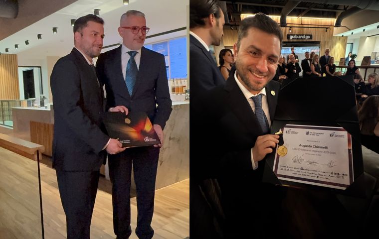 Augusto Chirimelli es reconocido como emprendedor TECH del año en la gala LEI 2026