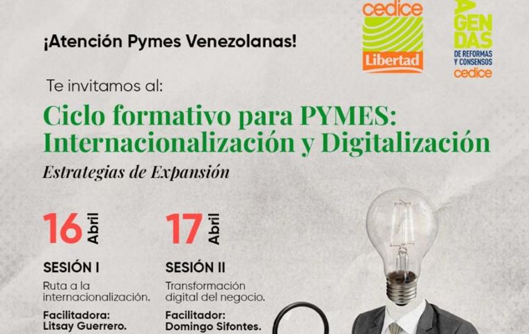Cedice Libertad impulsa la internacionalización de las pymes venezolanas con nuevo ciclo formativo digital