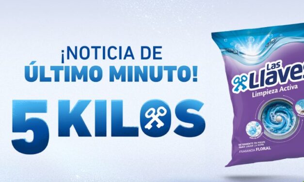 Las Llaves Limpieza Activa ahora en presentación de 5 kilos