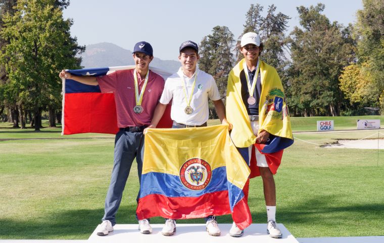 Andrés Martínez conquista el tercer lugar individual en el Campeonato Sudamericano de Golf Juvenil