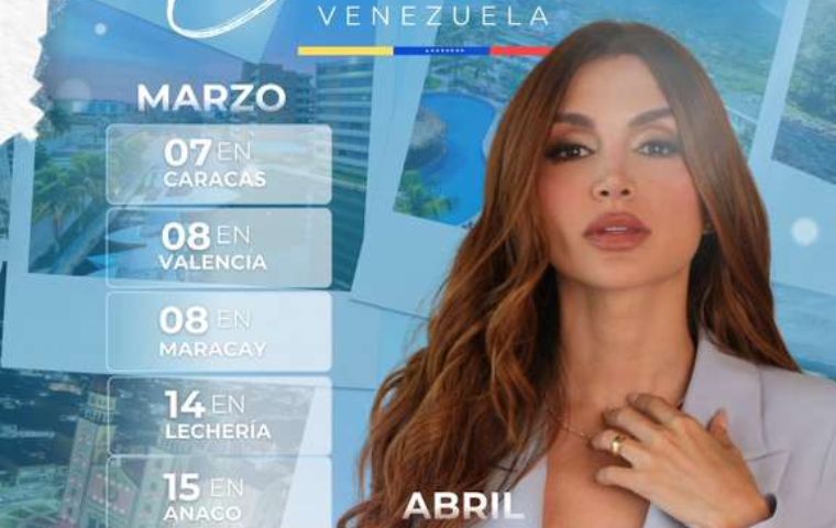 Melany Mille visitará 15 ciudades del país con su tour “Brilla Venezuela 2026”