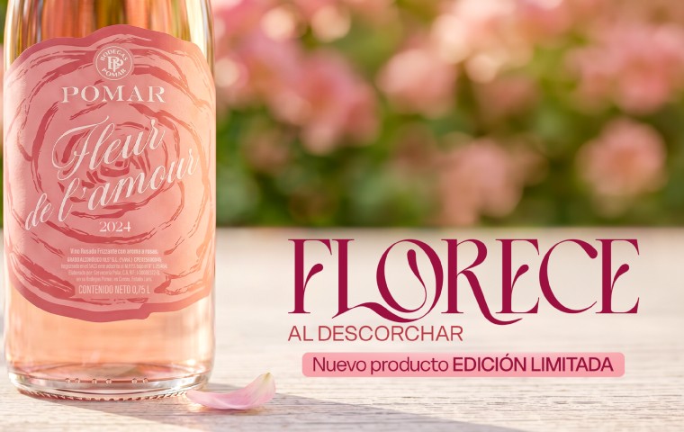 Bodegas Pomar estrena su frizzante Fleur de l´amour