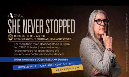 Rocio Guijarro, directora ejecutiva de Cedice Libertad, recibirá el Premio a la Trayectoria Sir Antony Fisher 2026 de Atlas Network