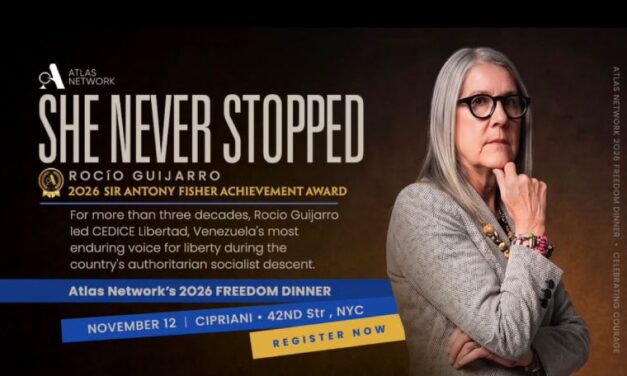 Rocio Guijarro, directora ejecutiva de Cedice Libertad, recibirá el Premio a la Trayectoria Sir Antony Fisher 2026 de Atlas Network