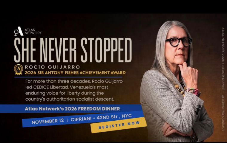 Rocio Guijarro, directora ejecutiva de Cedice Libertad, recibirá el Premio a la Trayectoria Sir Antony Fisher 2026 de Atlas Network