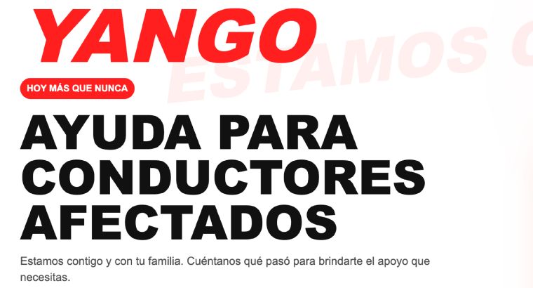 Yango destina fondo de 100.000 dólares para apoyar a conductores socios afectados por los sismos en Venezuela