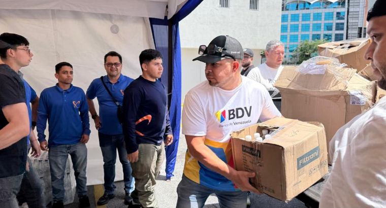 ‎Banco de Venezuela habilita sedes como centro de acopio