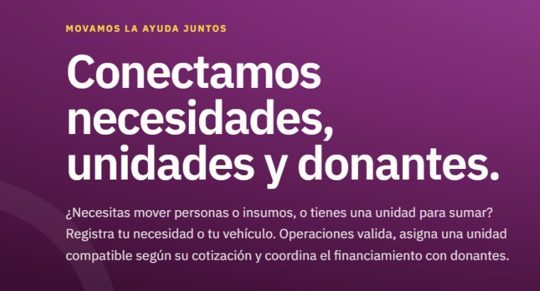 Wawa habilita la plataforma digital ayuda.enwawa.com para movilizar el apoyo ante la emergencia