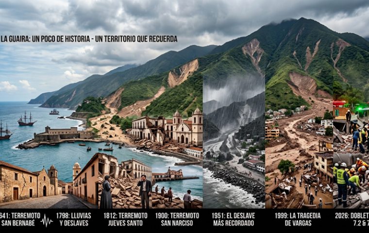 La historia de La Guaira guarda las huellas de grandes desastres naturales