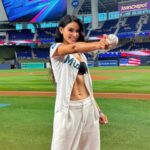 Los Miami Marlins invitan a Michell Roxana a realizar el First Pitch