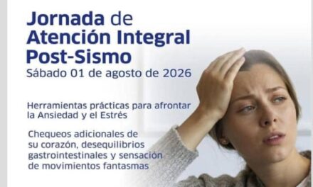 Jornada de Atención Integral Post-Sismo aportará herramientas para manejo de la ansiedad y el estrés