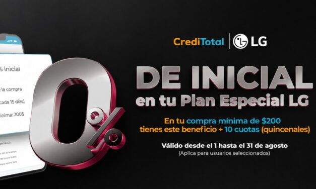 LG & Mundo Total impulsan el acceso a la tecnología con 0% de inicial y financiamiento de hasta 10 cuotas sin intereses