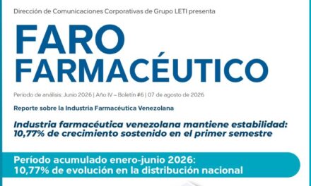 Industria farmacéutica venezolana mantiene estabilidad: 10,77% de crecimiento sostenido en el primer semestre