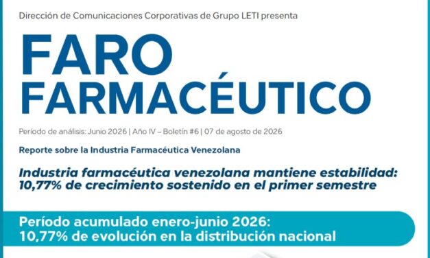 Industria farmacéutica venezolana mantiene estabilidad: 10,77% de crecimiento sostenido en el primer semestre