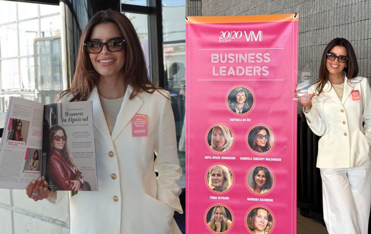 La venezolana Gabriela Tarkanyi Maldonado brilla en París como una de las mujeres más influyentes del sector óptico en 2026